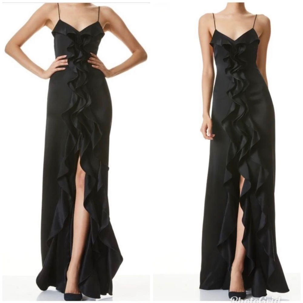 Alice & Olivia Ruffle Long Dress
